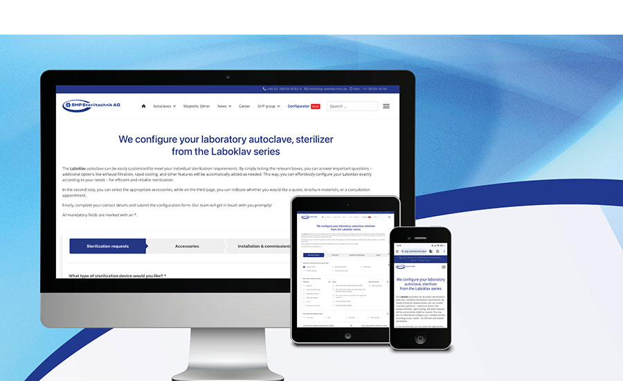 Configurateur en ligne pour autoclaves :
