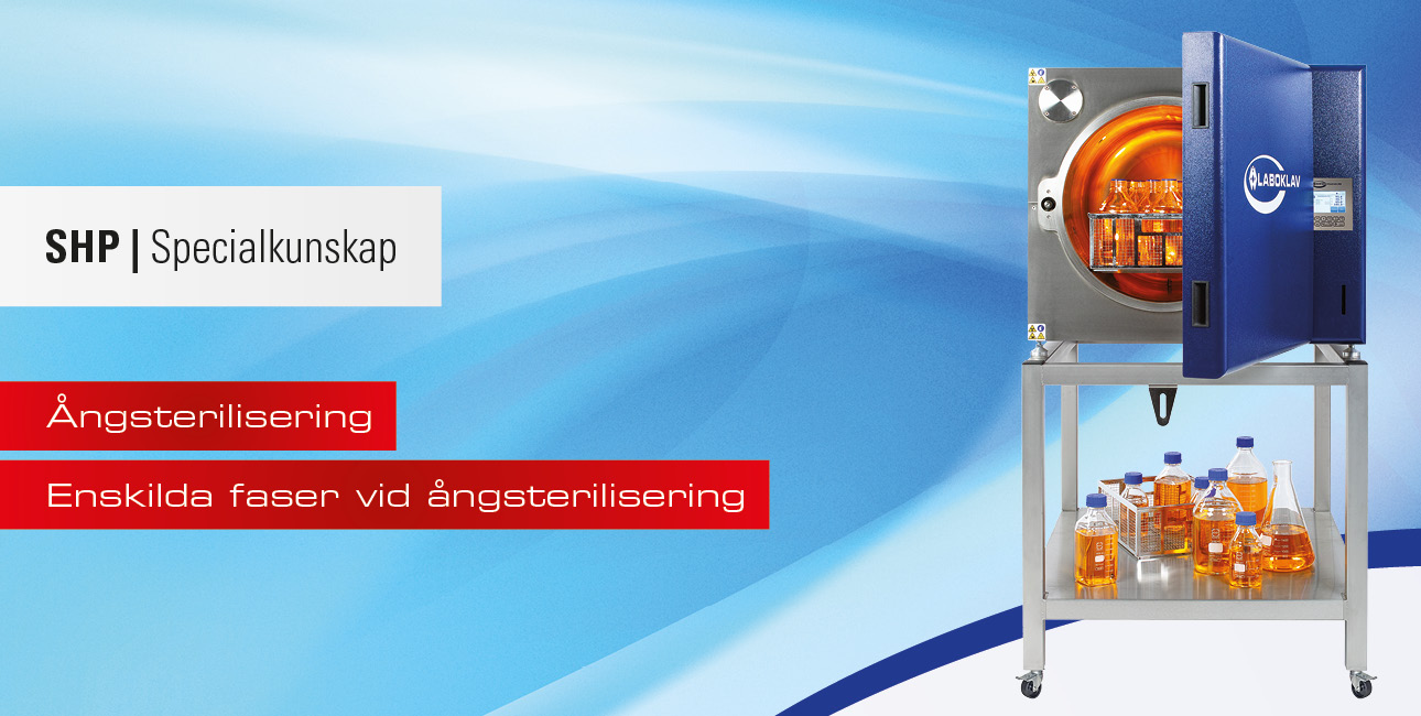 Enskilda faser vid ångsterilisering