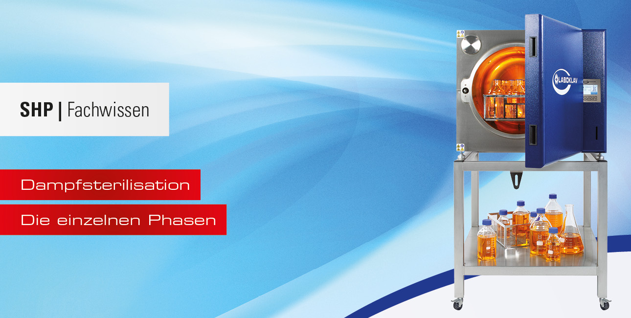 Einzelne Phasen bei der Dampfsterilisation